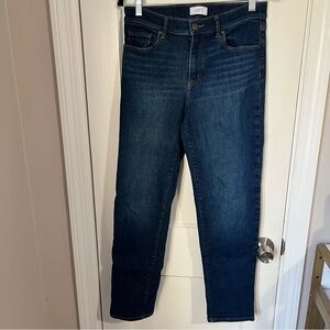 LOFT Outlet Dark Blue Ankle Boyfriend Jeans